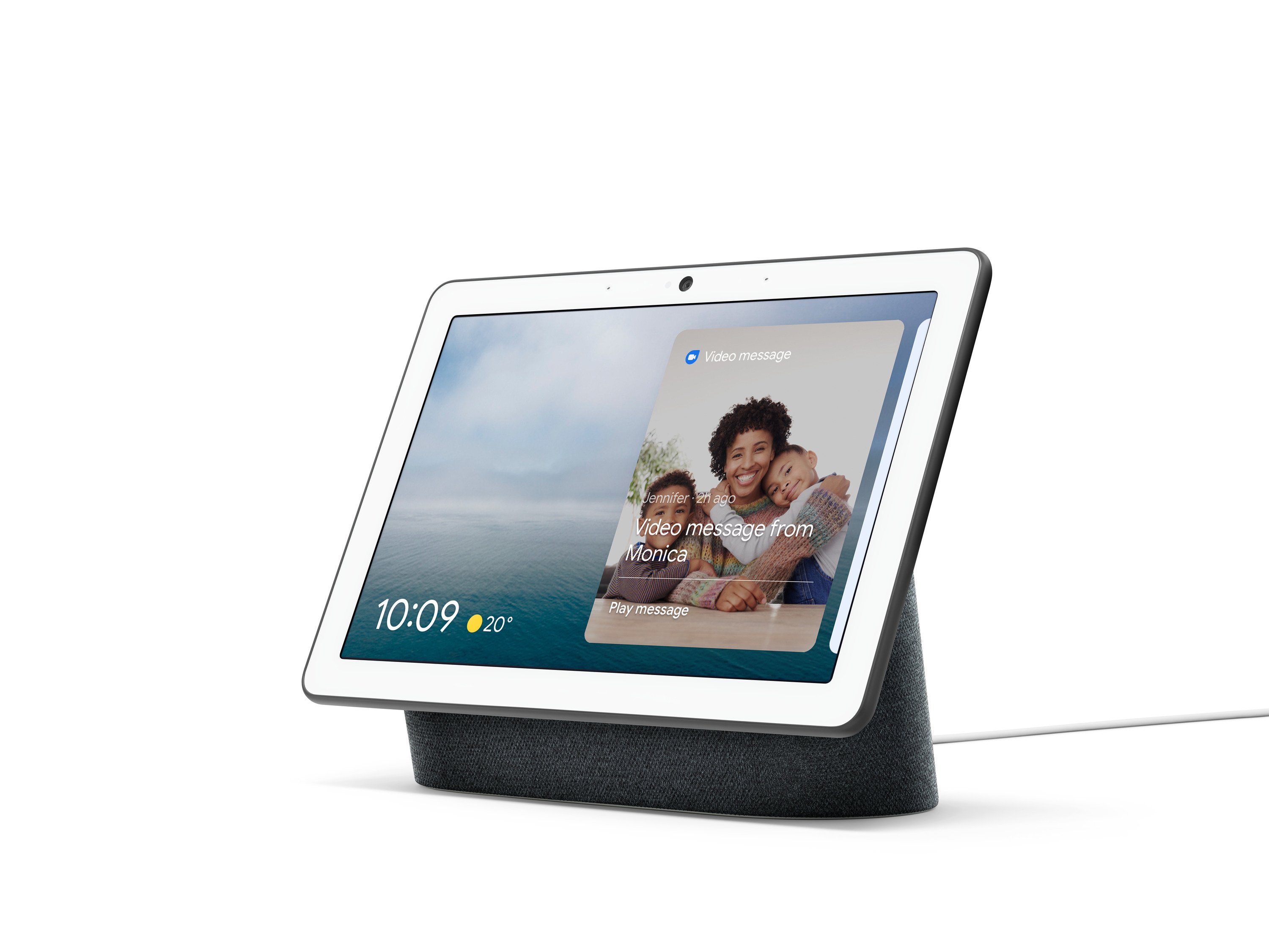 Google Nest Hub Max Smart Display Device - Chalk - Walmart.com